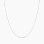 Adjustable Octagonal Herringbone Necklace - Silver