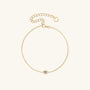 Bezel Moissanite Bracelet - Gold