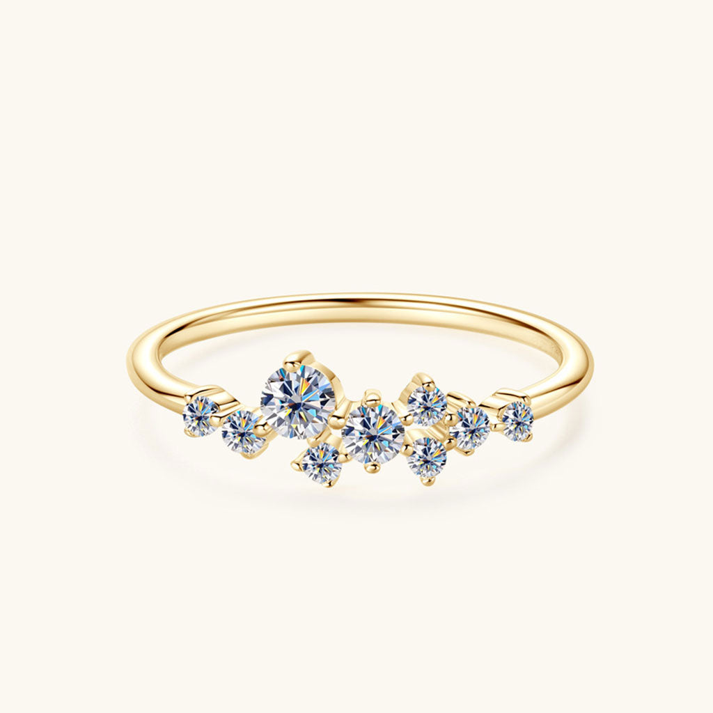 Celestial Moissanite Ring - Gold