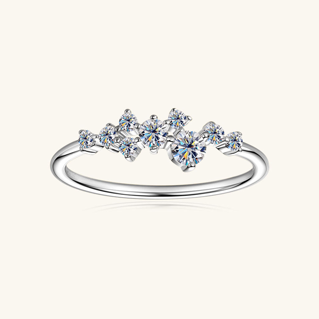 Celestial Moissanite Ring - Silver