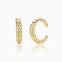 Chic Twisted Ear Cuff Earrings - Gold