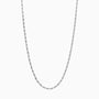 Classic Beaded Chain Necklace - Silver