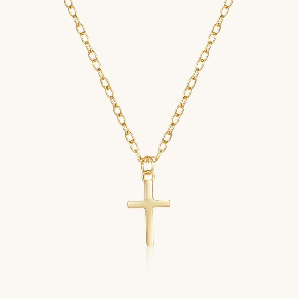 Classic Cross Pendant Necklace - Gold