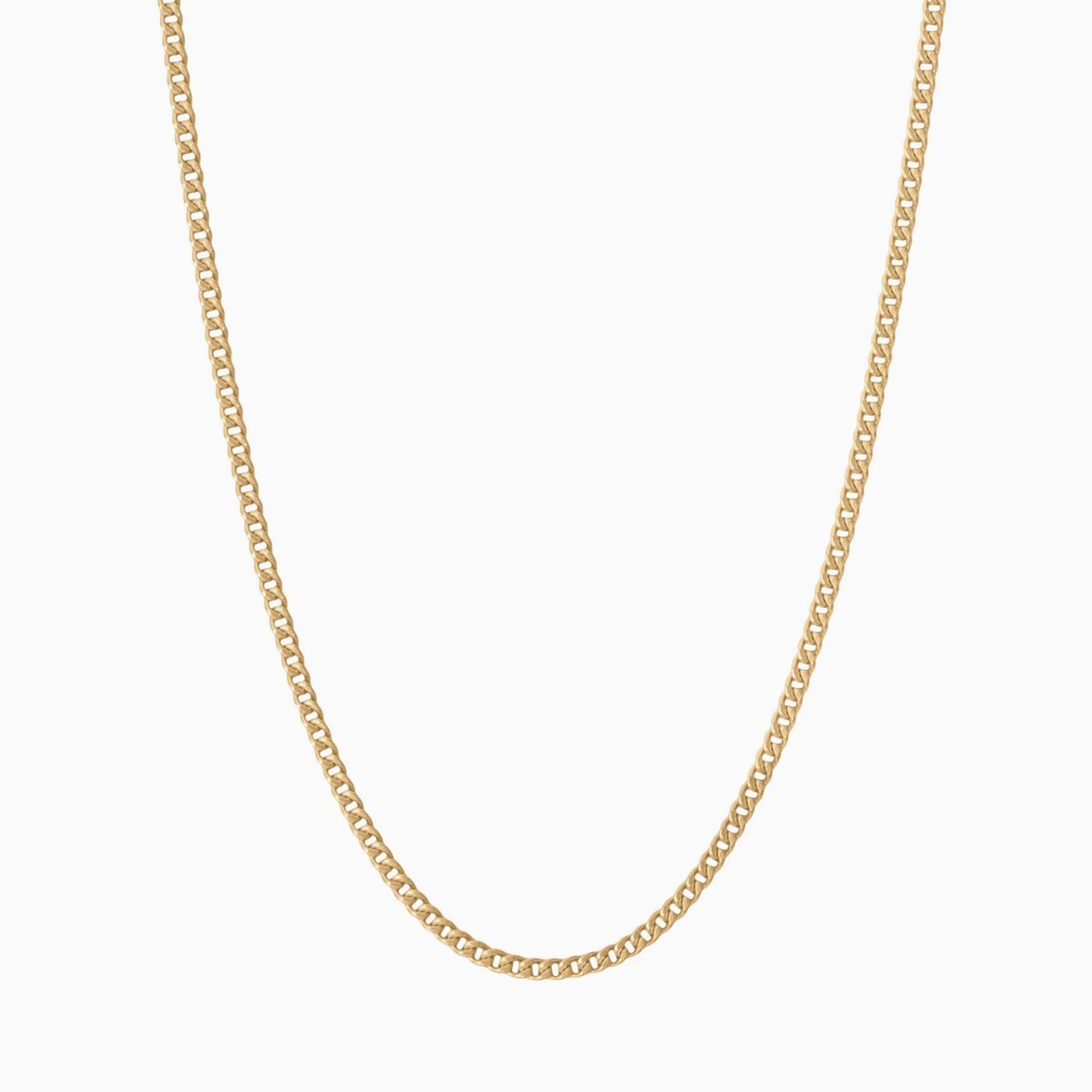 Classic Curb Chain Necklace - Gold