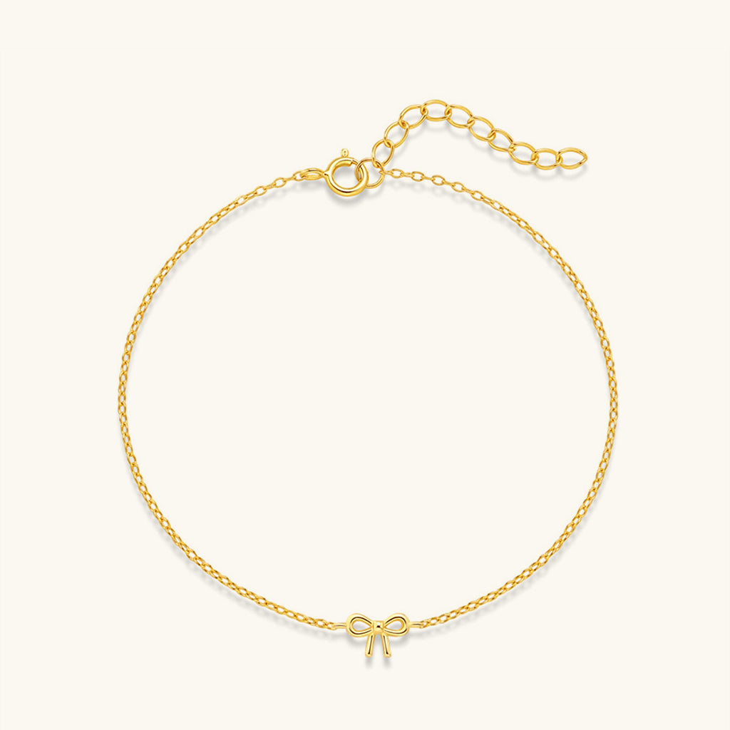 Cute Bow Bracelet - Gold