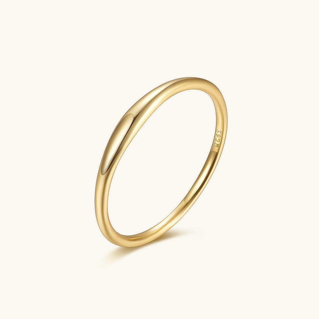 Dainty Dome Ring - Gold
