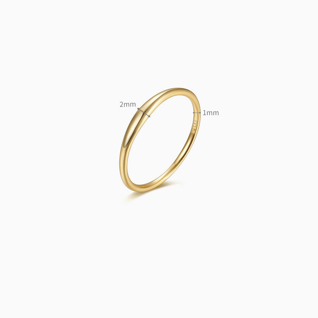 Dainty Dome Ring - Gold