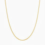 Dainty Octagonal Herringbone Necklace - Gold