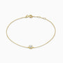 Dainty Solitaire Diamond Bracelet - Gold