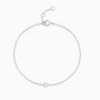 Dainty Solitaire Opal Bracelet - Silver