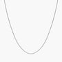 Diamond Cut Bead Chain Necklace - Silver
