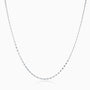 Diamond Cut  Mariner Chain Necklace - Silver