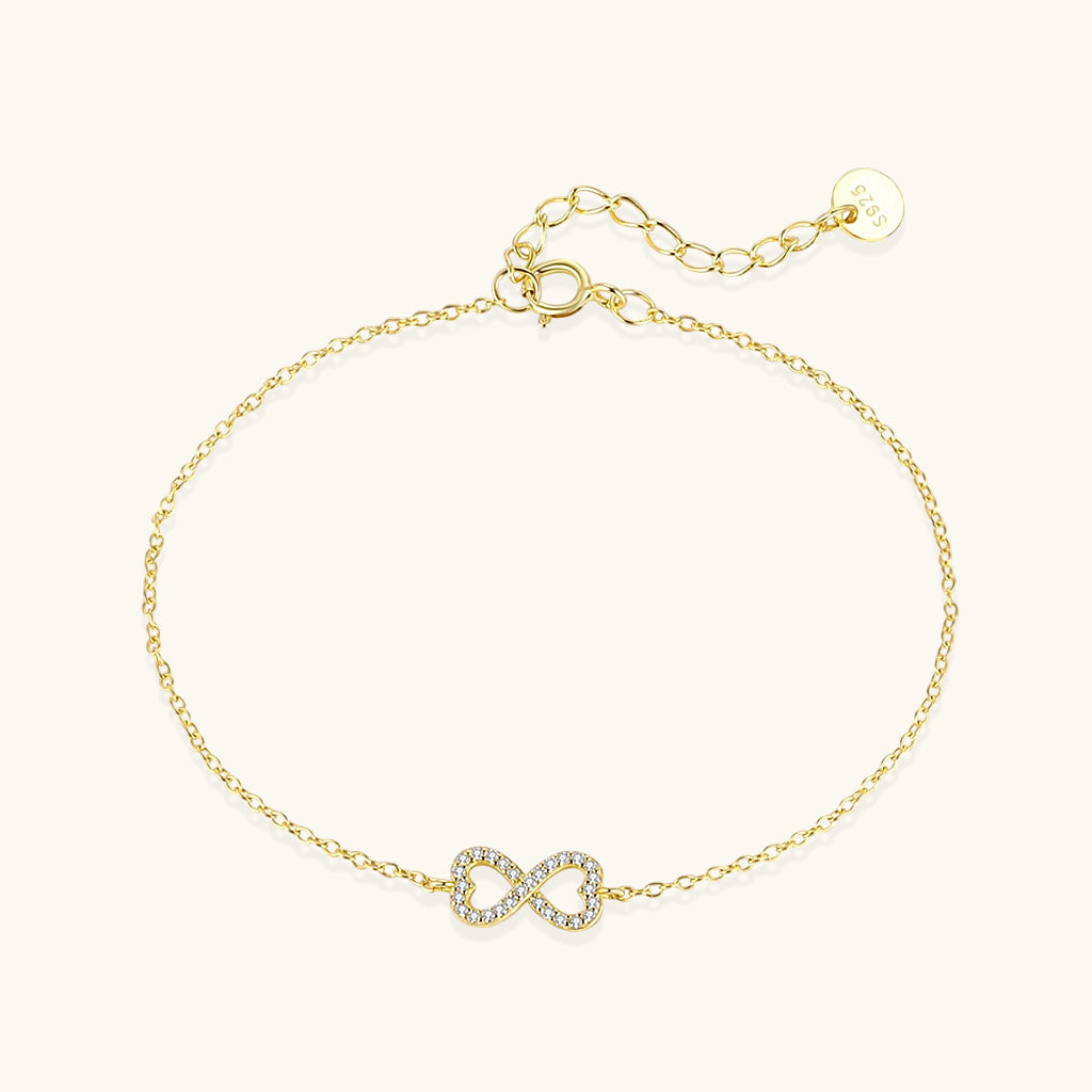 Diamond Infinity Bracelet - Gold