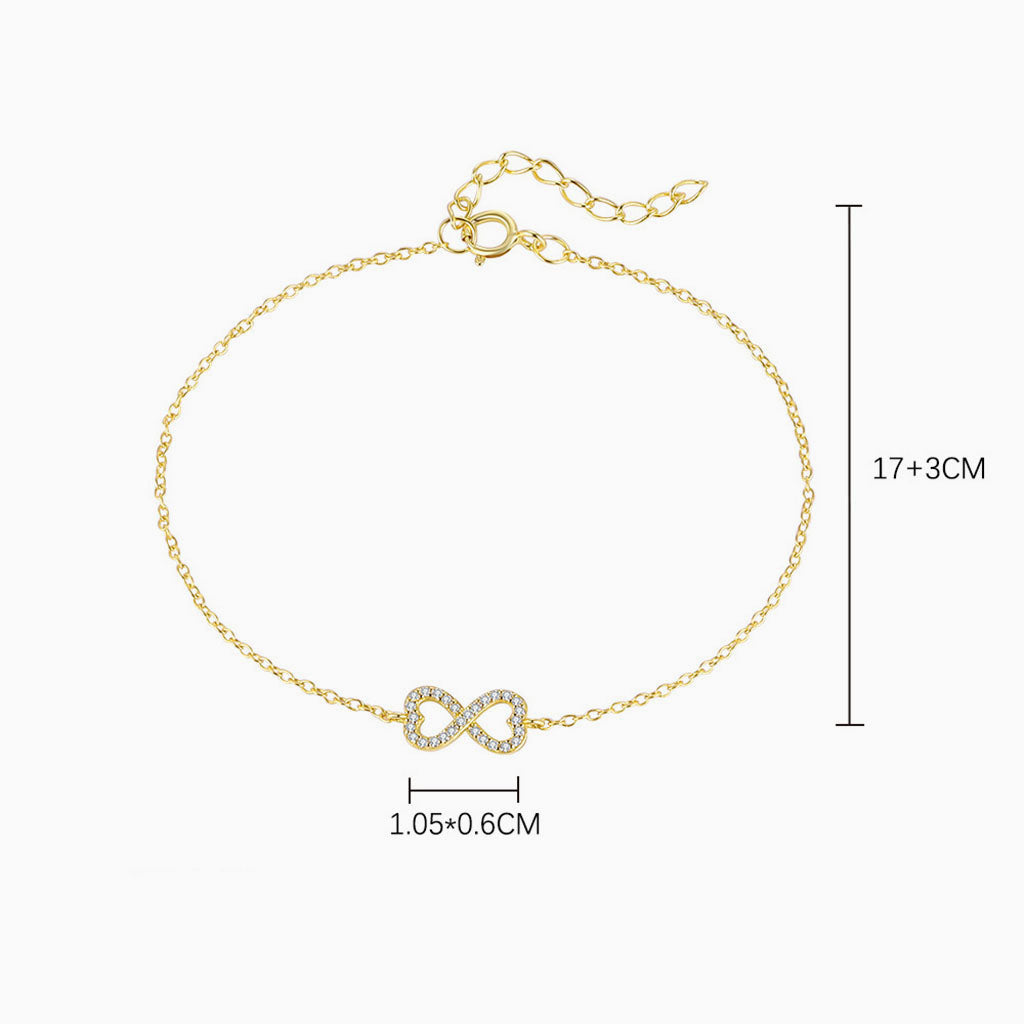 Diamond Infinity Bracelet - Gold