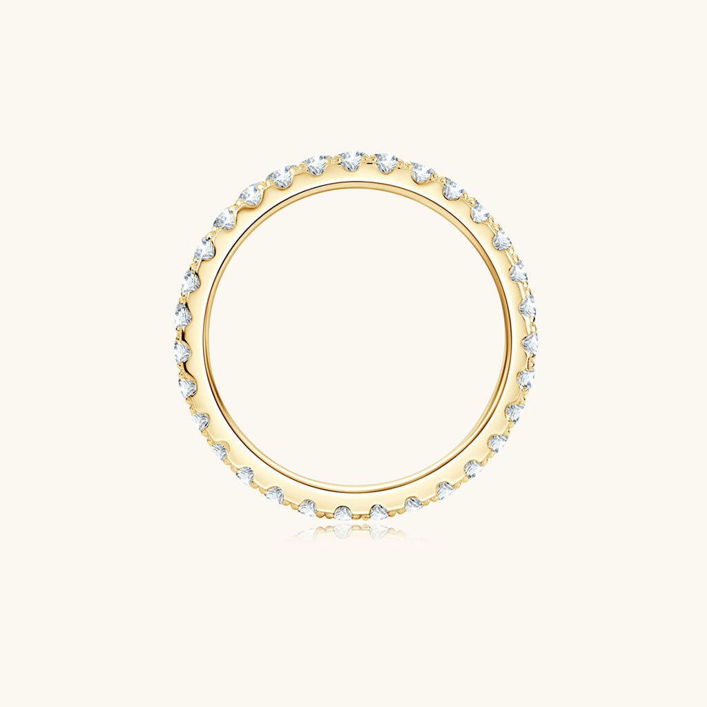 Eternity Moissanite Ring - Gold