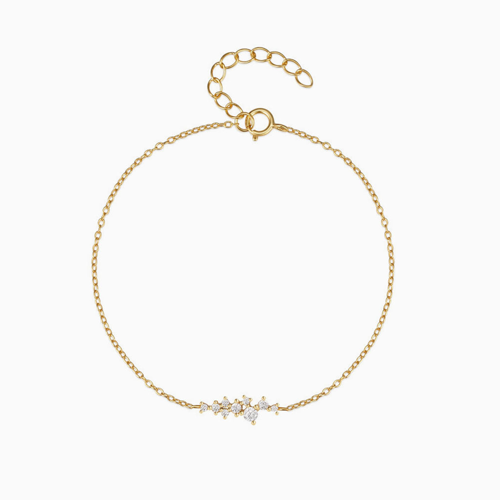 Galaxy Constellation Diamond Bracelet - Gold