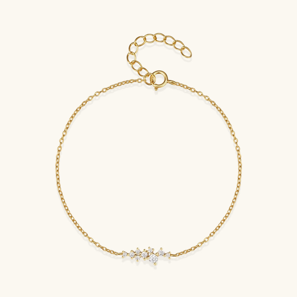 Galaxy Constellation Diamond Bracelet - Gold