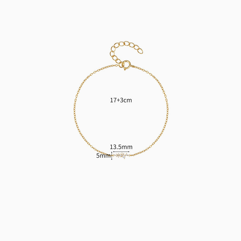 Galaxy Constellation Diamond Bracelet - Gold