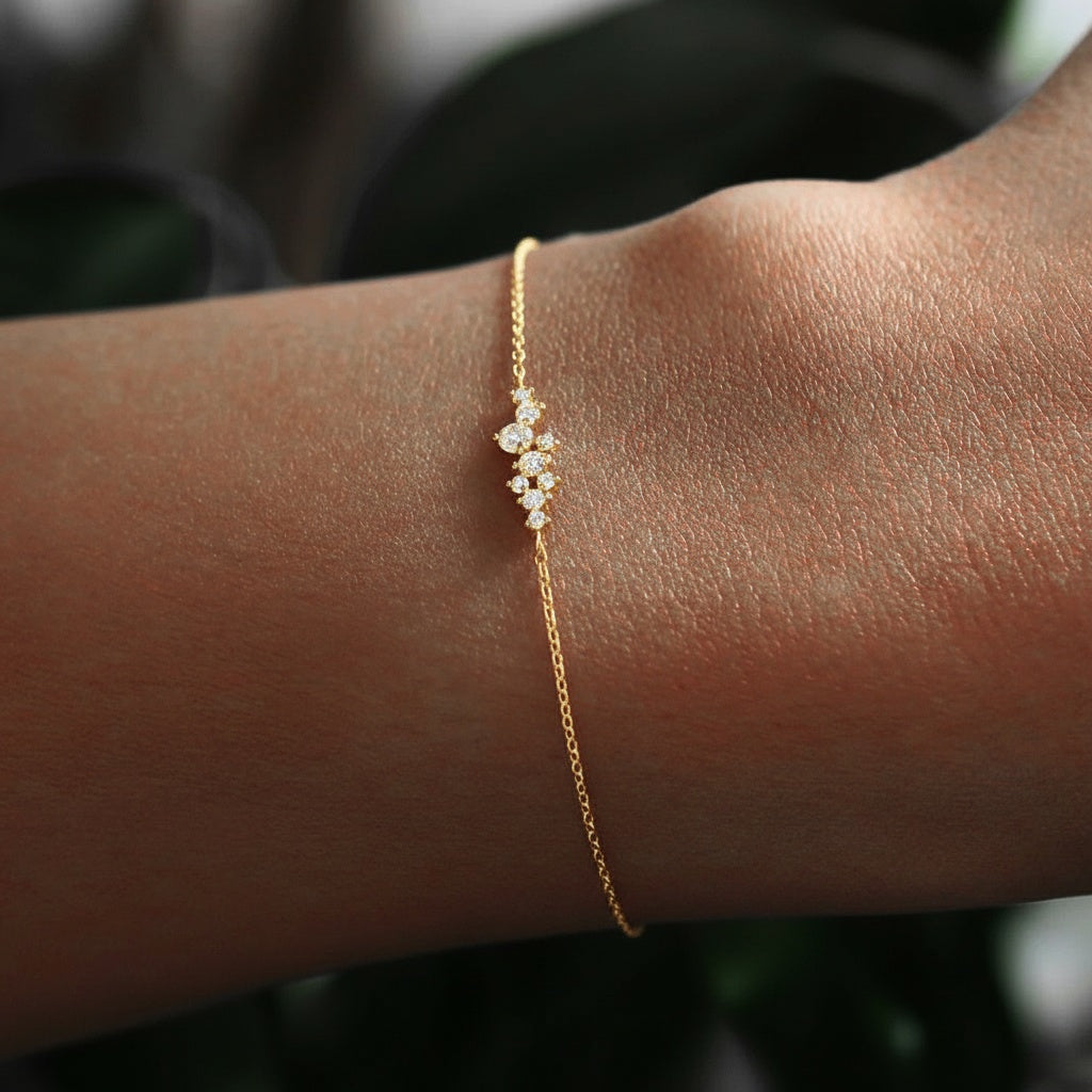 Galaxy Constellation Diamond Bracelet - Gold