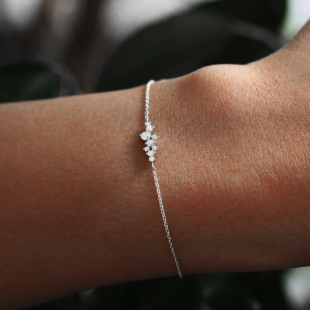 Galaxy Constellation Diamond Bracelet - Silver