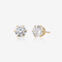 Galaxy Diamond Solitaire Stud Earrings - Gold