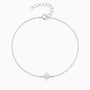 Glitter Diamond North Star Bracelet - Silver