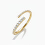 Luminous Diamond Open Wrap Ring - Gold
