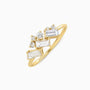 Luminous Diamond Statement Ring - Gold