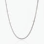 Luxe Herringbone Necklace - Silver
