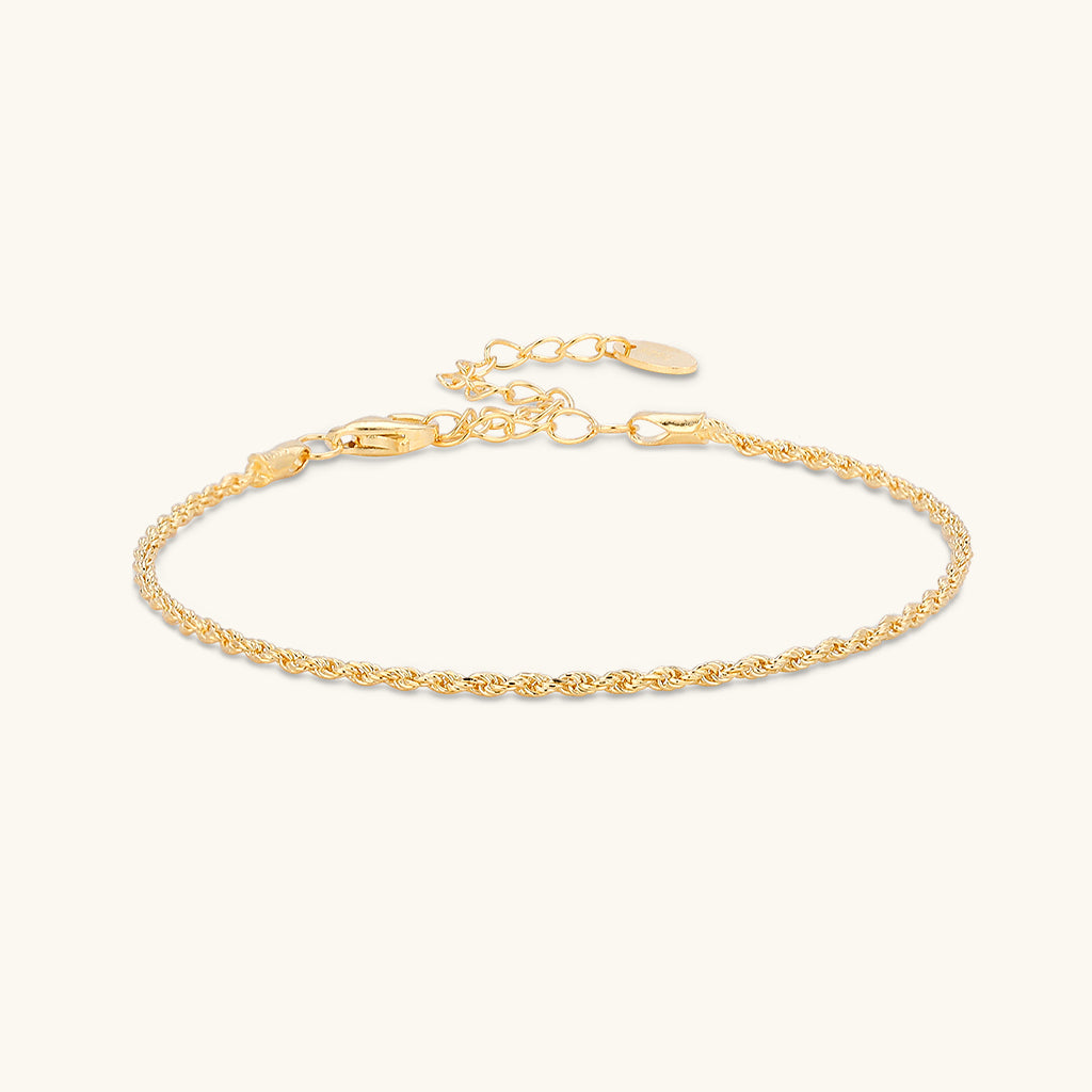 Minimalist Rope Bracelet - Gold