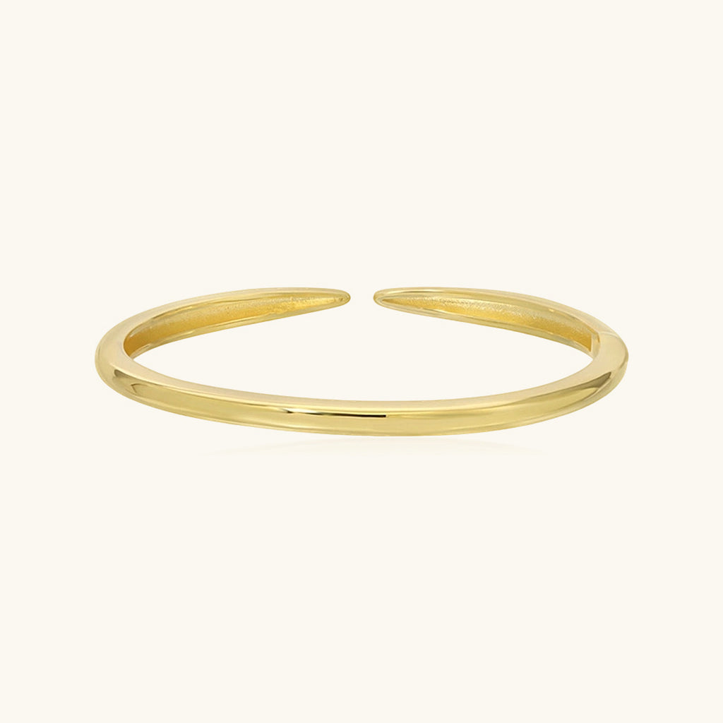 Minimalist Spike Cuff Bracelet - Gold