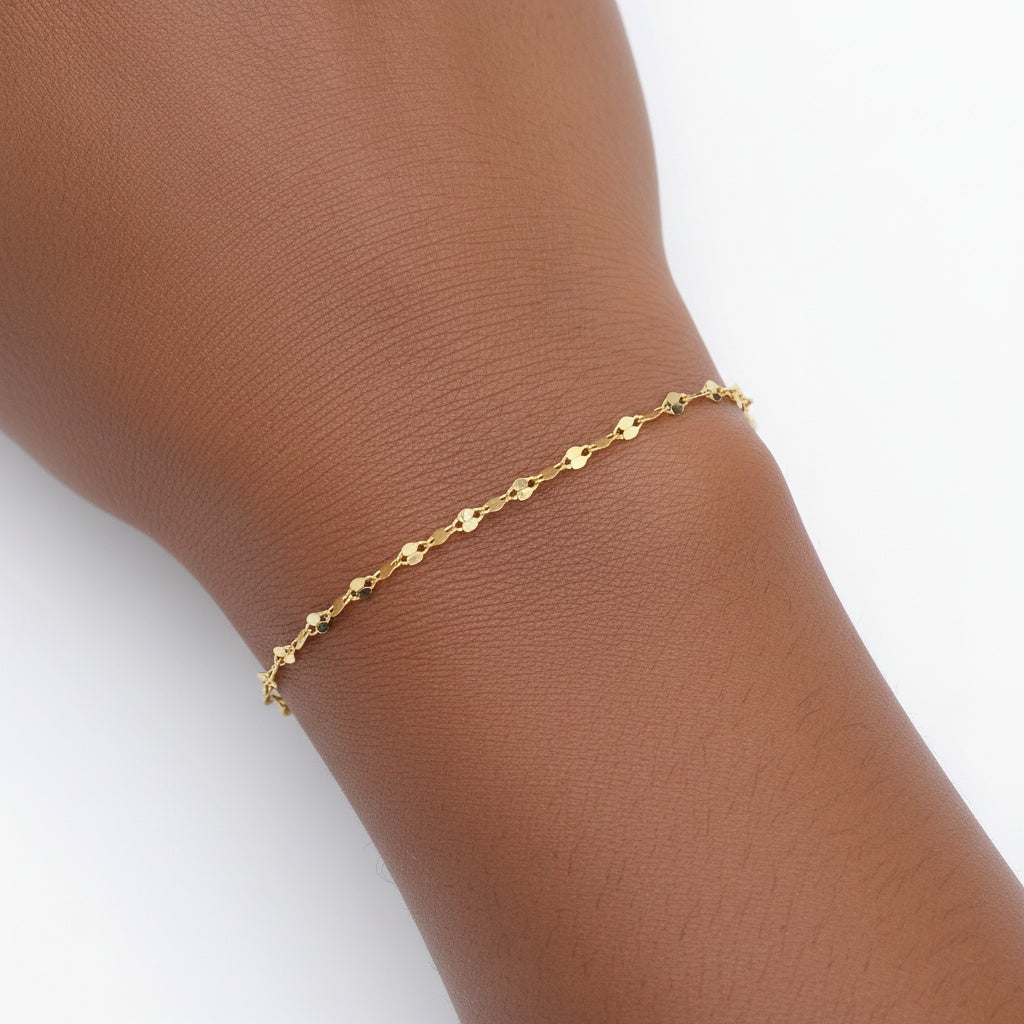 Mirror Chain Bracelet - Gold