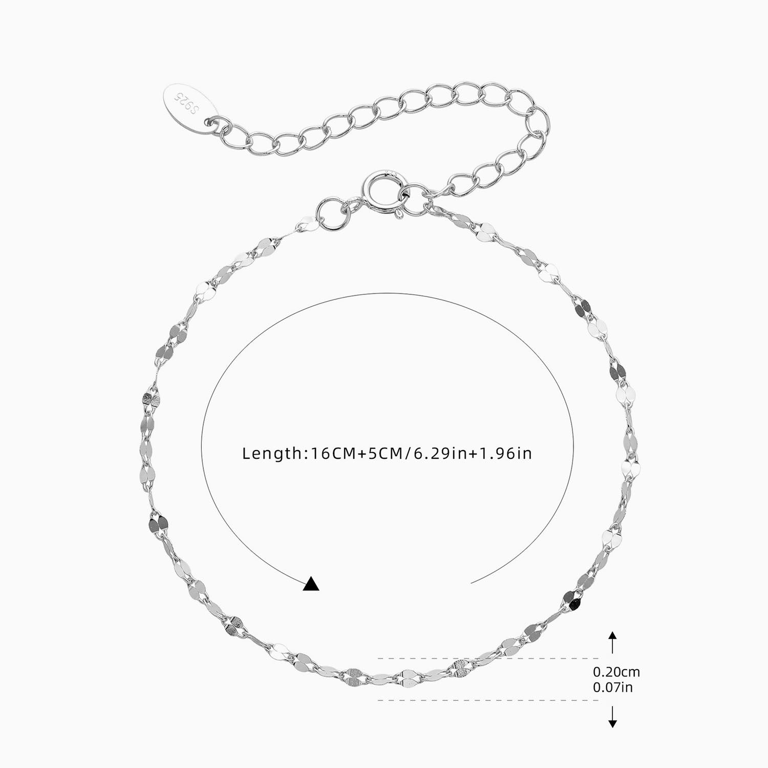 Mirror Chain Bracelet - Silver