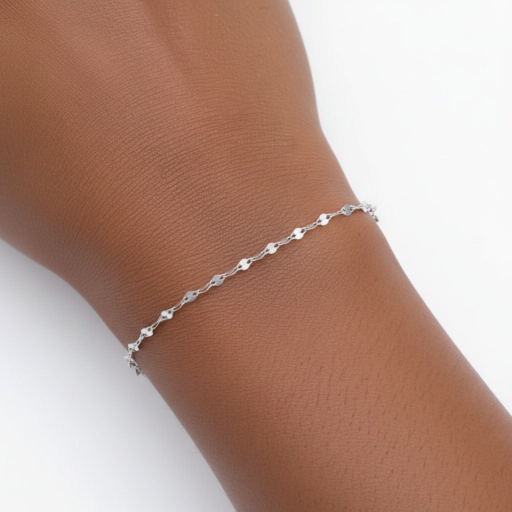 Mirror Chain Bracelet - Silver