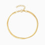 Modern Herringbone Layered Bracelet - Gold