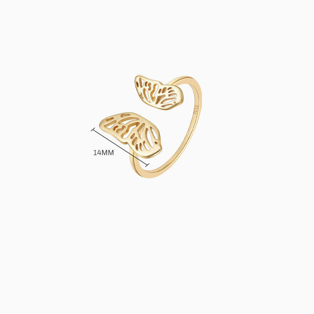 Open Butterfly Ring - Gold