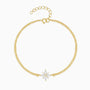 Pave Snowflake Layered Bracelet - Gold