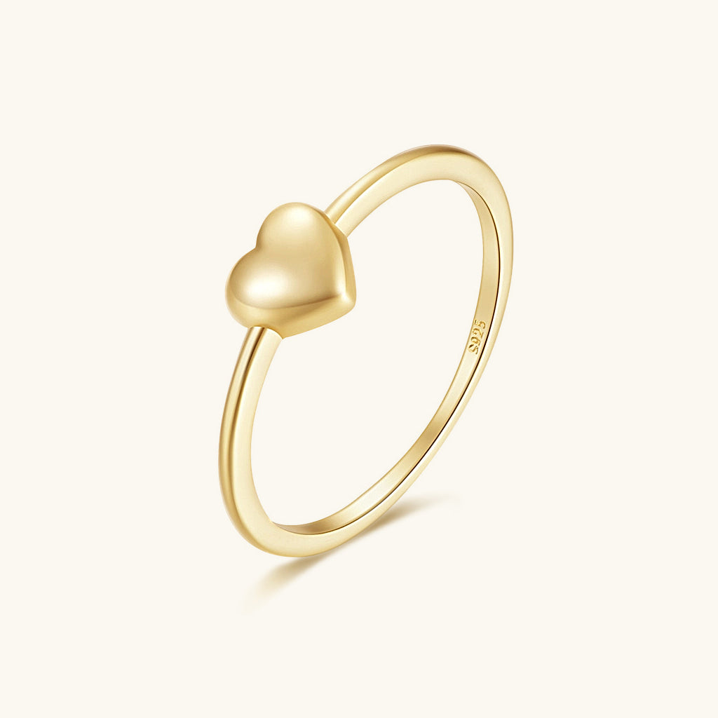 Puff Heart Ring - Gold