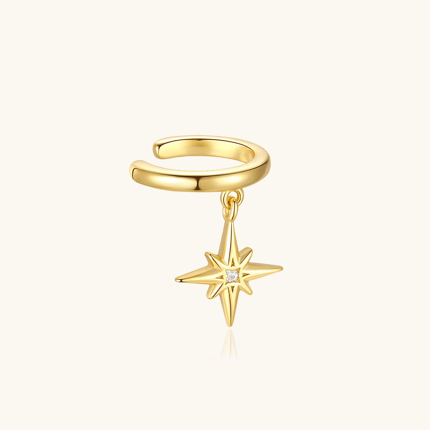 Single Northstar Ear Cuff Earring - Gold