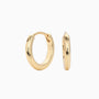Slim Huggie Hoop Earrings - Gold