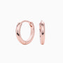 Slim Huggie Hoop Earrings - Rose Gold