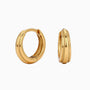 Textured Dome Hoop Earrings - Gold